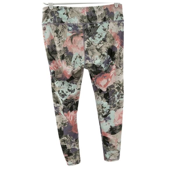 Fabletics Salar Solid powerhold ankle leggings large floral activewear workout - Picture 3 of 6